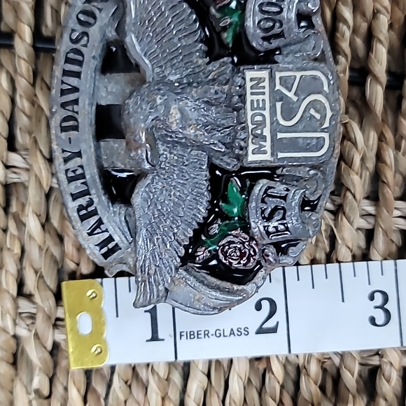HARLEY DAVIDSON EAGLES & ROSES BUCKLE 1988 - Picture 4 of 4